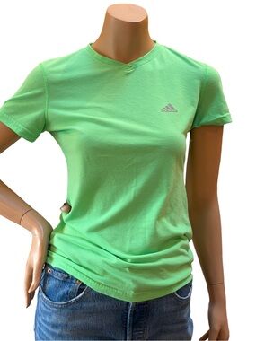 Adidas Ultimate Tee Green Athletic Performance T-Shirt Size Small